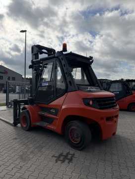 Wózki widłowe używane LINDE H80D-03 DIESEL VIERRADFRONTSTAPLER (13064889)