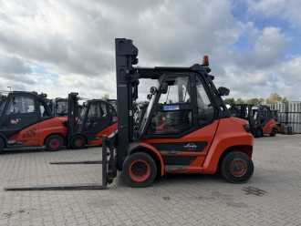 Wózki widłowe używane LINDE H80D-03 DIESEL VIERRADFRONTSTAPLER (13064889)