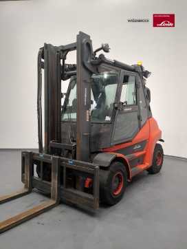 Wózki widłowe używane LINDE H80D-396-03 DIESEL VIERRADFRONTSTAPLER (13064956) backdrop
