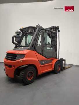 Wózki widłowe używane LINDE H80D-396-03 DIESEL VIERRADFRONTSTAPLER (13064956)