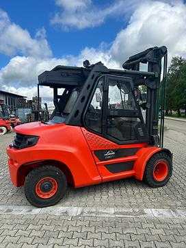 Wózki widłowe używane LINDE H80D-900 DIESEL VIERRADFRONTSTAPLER (12784638)