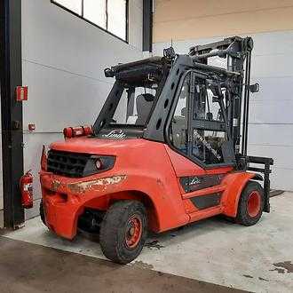 Wózki widłowe używane LINDE H80D/900 DIESEL VIERRADFRONTSTAPLER (13068689)