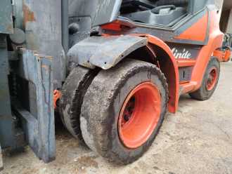 Wózki widłowe używane LINDE H80D DIESEL VIERRADFRONTSTAPLER (13016866)