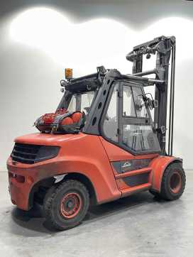 Wózki widłowe używane LINDE H80T-03/900-396 GAS VIERRADFRONTSTAPLER (13066287)
