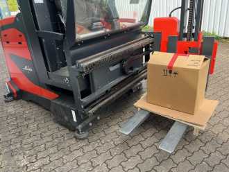 Wózki widłowe używane LINDE K-Schwenkschubgabel ELEKTRO HOCHREGALSCHMALGANGSTAPLER (12980072)