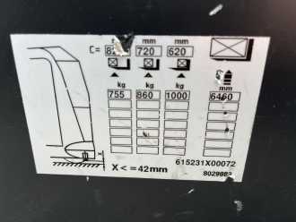 Wózki widłowe używane LINDE K-Schwenkschubgabel ELEKTRO HOCHREGALSCHMALGANGSTAPLER (12980072)