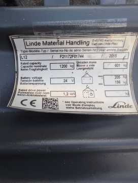 Wózki widłowe używane LINDE L 12 ELEKTRO HOCHHUBWAGENDEICHSEL (12908558)
