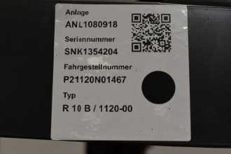 Wózki widłowe używane LINDE R 10 B 1120-01 ELEKTRO SCHUBMASTSTAPLER (13031750)