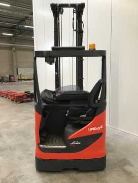 Wózki widłowe używane LINDE R10B ELEKTRO SCHUBMASTSTAPLER (12895728)