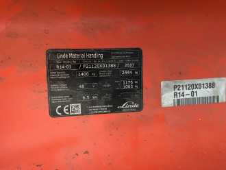 Wózki widłowe używane LINDE R14-01 ELEKTRO SCHUBMASTSTAPLER (13061601)