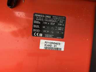 Wózki widłowe używane LINDE R14HD-01 ELEKTRO SCHUBMASTSTAPLER (13067533)