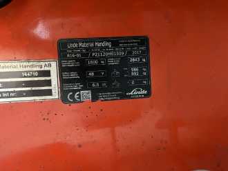 Wózki widłowe używane LINDE R16-01 ELEKTRO SCHUBMASTSTAPLER (13039073)