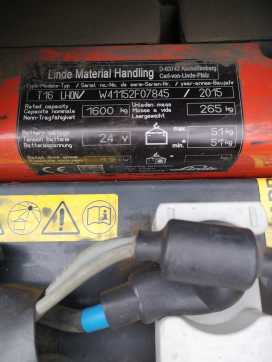 Wózki widłowe używane LINDE T16 Li-Ion ELEKTRO NIEDERHUBWAGENSEMIELEKTRISCH (12812840)