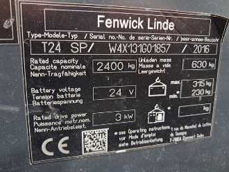 Wózki widłowe używane LINDE T24 SP ELEKTRO NIEDERHUBWAGENSEMIELEKTRISCH (13056003)
