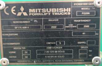 Wózki widłowe używane MITSUBISHI FG 25 N DEMO like NEW WEITERE WEITERE (12995548)