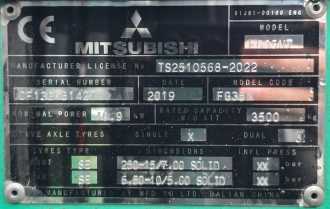 Wózki widłowe używane MITSUBISHI FG 35 N T WEITERE WEITERE (13023287)