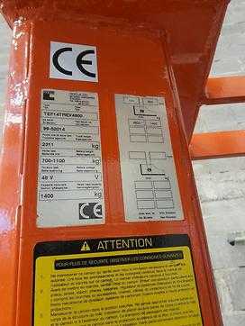Wózki widłowe używane ROCLA TEF14TREV4800 ELEKTRO SCHUBMASTSTAPLER (13036463)