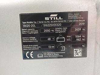 Wózki widłowe używane STILL RX 20-20 ELEKTRO DREIRADFRONTSTAPLER (13034208)