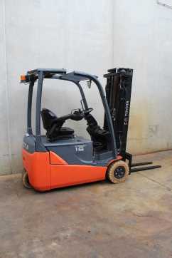 Wózki widłowe używane TOYOTA 8FBE16T ELEKTRO DREIRADFRONTSTAPLER (13065194)