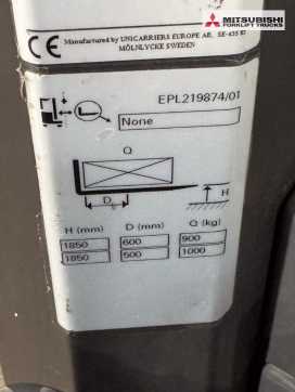 Wózki widłowe używane UNICARRIERS EPL 100/120 - 5694 Std. DIESEL NIEDERHUBKOMMISSIONIERER (13070812)